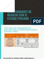 Oportunidades de Negocio Con El Estado Peruano