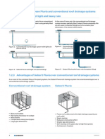 1.2.2 Difference Between Pluvia and Conventional Roof Drainage Systems Behaviour in The Case of Light and Heavy Rain