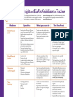 Copyright and Fair Use Guidelines For Teachers