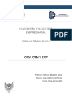 CRM, CSM y Erp