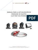 Manual para La Actualización de Firmware de Equipos Clay Paky