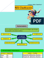 Pronombres Clasificacion