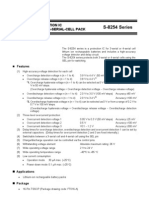 S-8254 Series: Battery Protection Ic For 3-Serial or 4-Serial-Cell Pack