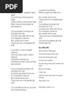 To Print Lyrics