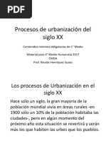 Procesos de Urbanización Del Siglo XX