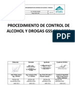 GSS-031-2022 Procedimiento de Control de Alcohol y Drogas