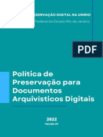 Politica de Preservacao para Documentos Arquivisticos Digitais UNIRIO