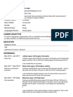 Resume - Rajiv Singh - Format4