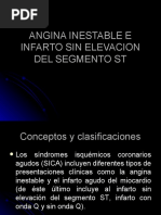 Angina Inestable e Infarto Sin Elevacion Del Segmento ST