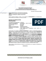 Modelo de Oficio de Internamiento para Detenido - Poder Judicial