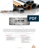 Applications Characteristics: UNS No - S34700 / S34709