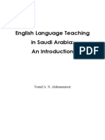 English Language Teaching in Saudi Arabi