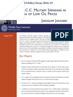 G.C.C. Military Spending in Era of Low Oil Prices