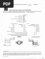 Victoria. Intern Load Line Certificate