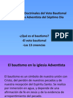 13 Creencias Doctrinales Del Voto Bautismal