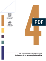 100.4 Antecedentes de La Psicología - Orígenes de La Psicología Científica