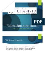 Clase 1. Educacion Nutricional