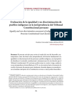 4.evaluación de La Igualdad y No Discriminación de Pueblos Indígenas en La Jurisprudencia Del Tribunal Constitucional Peruano