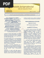 Boletín Jurisprudencial #08 Del 31 de Agosto de 2022