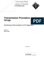 Transmission Procedure TP109: The National Grid Company PLC