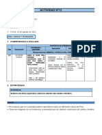 6° Grado - Actividad Del Dia 23 de Agosto