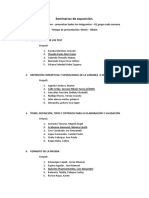 Seminarios de Exposición