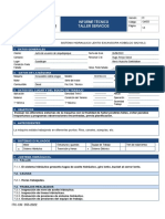 Informe Tecnico 055 - 2022 Sistema Hidraulico Lento Excavdora Kobelco SK210LC