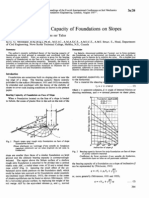 Ultimate Bearing Capacity of Foundation On Clays - Meyerhof