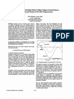 Capacitive Current Switching Duties of High-Voltage Circuit Breakers: Background and Practice New Requirements