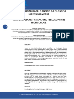 Interdisciplinaridade o Ensino Da Filoso - I