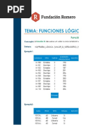 Funciones Lógicas - Ejercicio