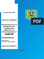 Plan de Trabajo - Gobierno Digital Gob - Pe