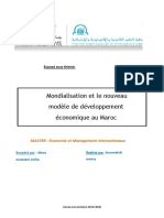 Mondialisation Et Le Nouveau Modèle de Developpement Economique Au Maroc