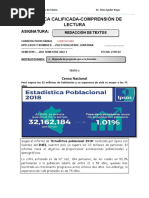 Práctica Calificada-Comprensión de Lectura