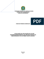 Avaliação Da Aplicação Da Lei de Georreferenciamento de Imóveis Rurais Na Mesorregião Do Extremo Oeste Baiano