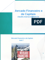 Mercado Financeiro e de Capitais: Claudio - Marouvo@