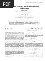 Generalized Uncertainty Principle, Extra-Dimensions and Holography