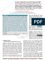 Assess The Effectiveness of Structured Teaching Programme On Knowledge Regarding Prevention of Malnutrition Among Mothers With Under Five Children in Selected Urban Slum Area at Gwalior