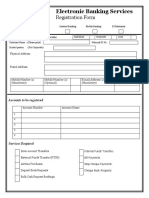 Electronic Banking Registration Form