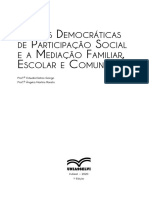 Formas Democráticas de Participação Social e A Mediação Familiar, Escolar e Comunitária