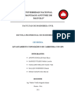 INFORME N°2 - LEVANTAMIENTO PLANIALTIMÉTRICO Con GPS-FIC