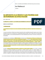 Características y Teorías Del Impuesto A La Renta