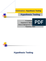 Hypothesis Testing