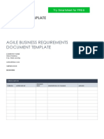 IC Agile Business Requirements Document Template 11238 PDF