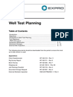 Section 6, Well Test Planning