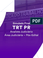 Simulado Final TRT PR - Analista Judiciário Área Judiciária