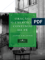 Oracao. O Exercicio Continuo Da - Joao Calvino