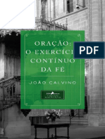 Oracao O Exercicio Continuo Da Fe - Joao Calvino