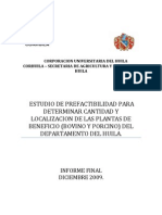 Estudiodeprefactibilidadparadeterminarcantidadylocalizaciondelasplantasdebeneficio (Bovinoyporcino) Deldepartam