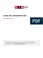 Semana 02 - Lectura - Lista de Competencias